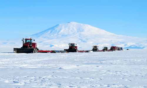 Traverse Caravan on Antarctic Continent