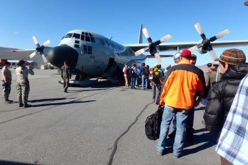 Passengers Boarding Plane in Kangerlussuaq