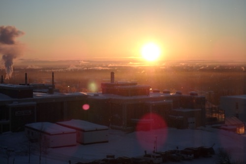 Sunrise over Fairbanks