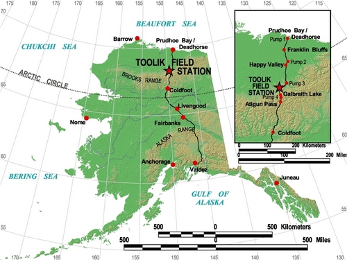 map from TFS GIS office website:http://toolik.alaska.edu/gis/maps/index.php