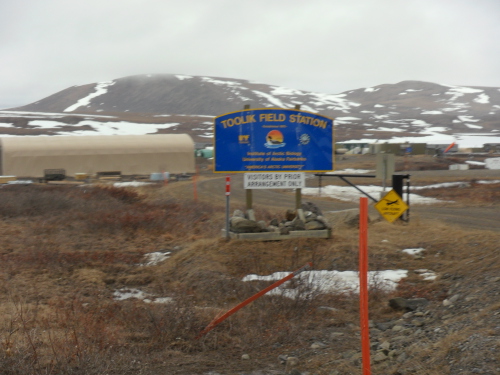 Sign at entrance to Toolik Field Station