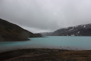Even in poor weather Lake Qaqatsiaq is spectacular