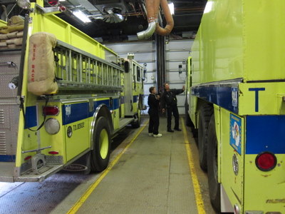 Fire trucks at McMurdo