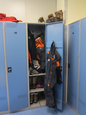 A locker for the Kiwi ECW gear.  