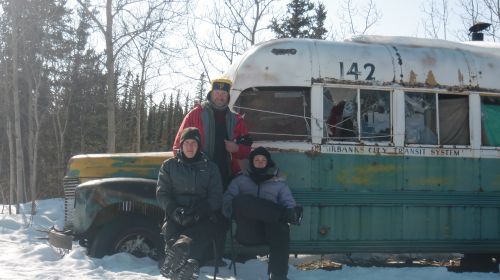 At Bus 142 on the Stampede Trail