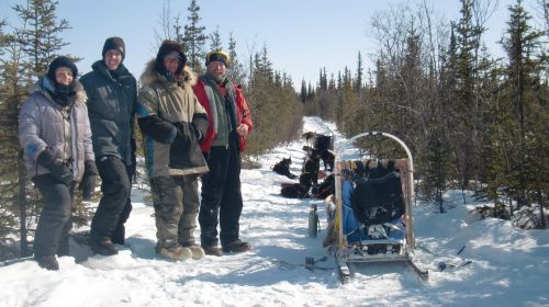 Group Picture Mushing on the Stampede Trail