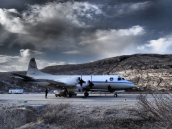 Research aircraft in Kangerlussuaq, Greenland