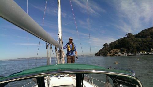 Greg sailing  