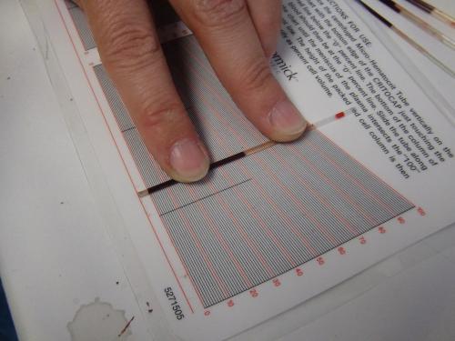 Scientist measuring hematocrit levels 