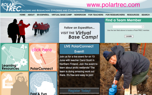 PolarTREC webpage