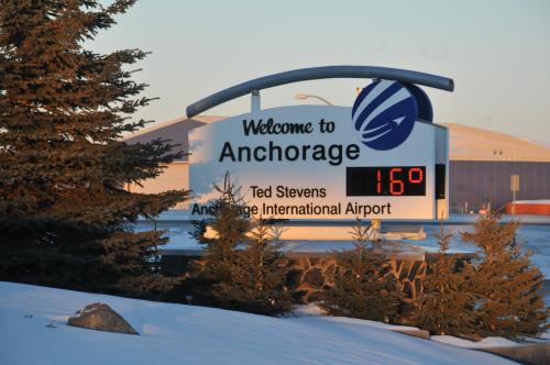 16 F in Anchorage and dropping