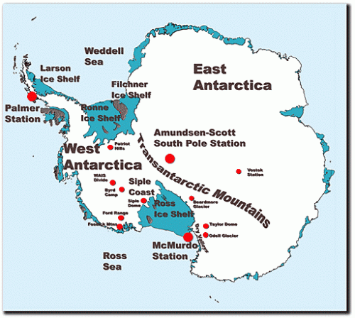 U.S. Antarctic Program, 2005–2006: Sites of Major Activities