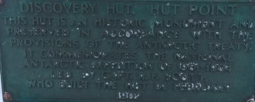 Memorial Plaque at Observation Hill Cross