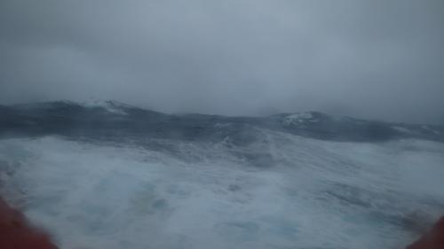 The Southern Ocean from the galley port hole