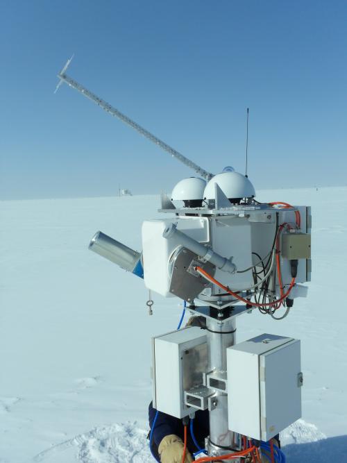 BSRN - with new solar tracker - Summit Station, Greenland