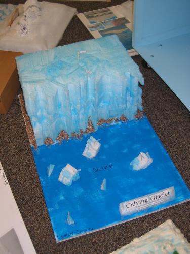 How icebergs are born.