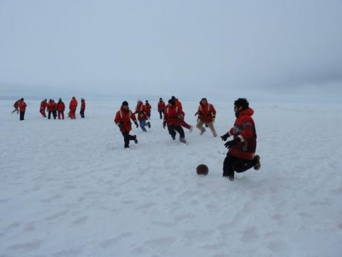 Soccer in Antarctica