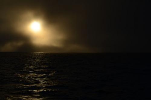 Sun and fog in the Southern Ocean