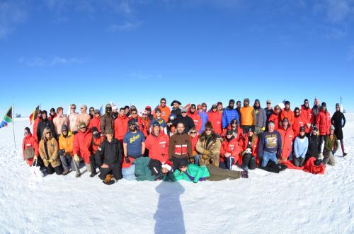 The South Pole Holiday Picture