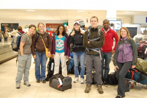 Our group in the Longyearbyen airport