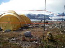 Tent and electric fence