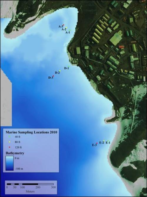 Map of sampling sites in McMurdo Sound