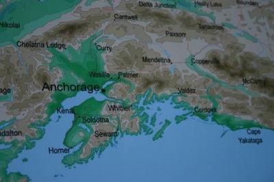 Southern Alaska Map