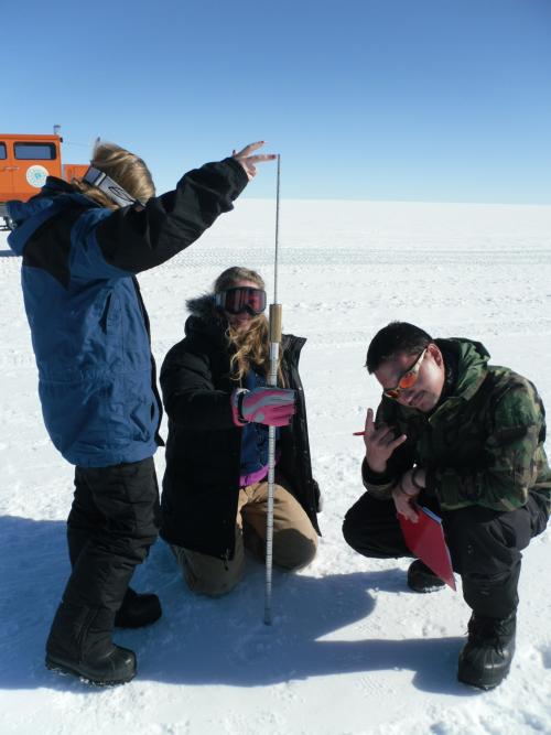 Skiway snowpack data - Who says you can't be cool while doing science?