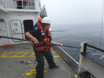 Guiding the CTD out of water