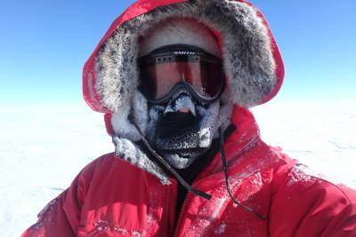 Mike Penn near the South Pole