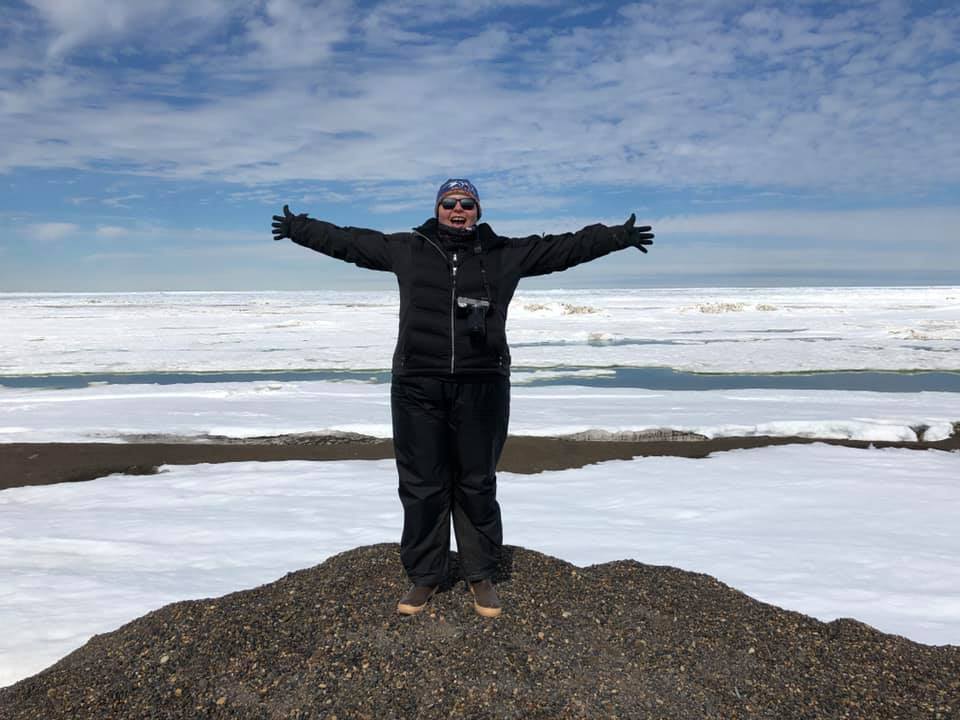 The team took a quick trip to the most northern point in the U.S., Point Barrow