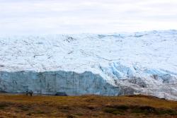 The Greenland Ice Sheet near Kangerslussuaq, Greenland. 