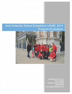 Joint Antarctic School Expedition 2014 Evaluation Report