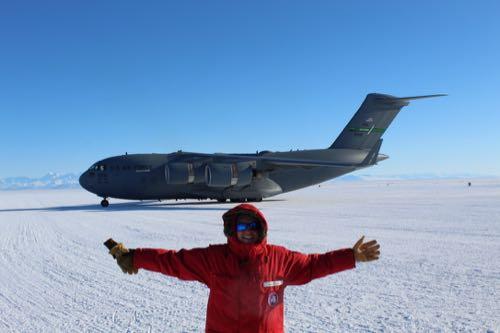 Bridget Ward Landed on Ross Ice Shelf