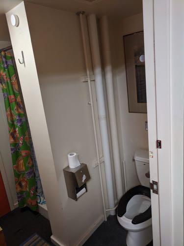 Dorm room toilet