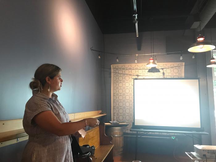 Informational presentation at Tributary Brewing on PolarTREC, the Northern Chukchi Integrated Study, and classroom implementation.