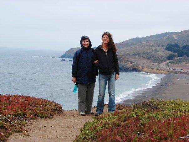 Amy and Karen Osborne in the Marin Headlands