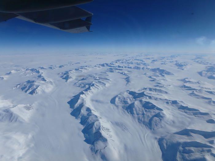 A view of Antarctica from the plane