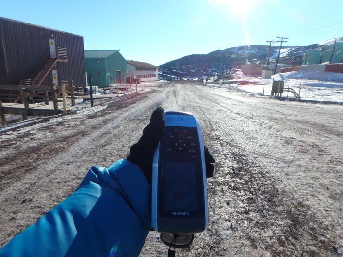 GPS training by walking through McMurdo town.