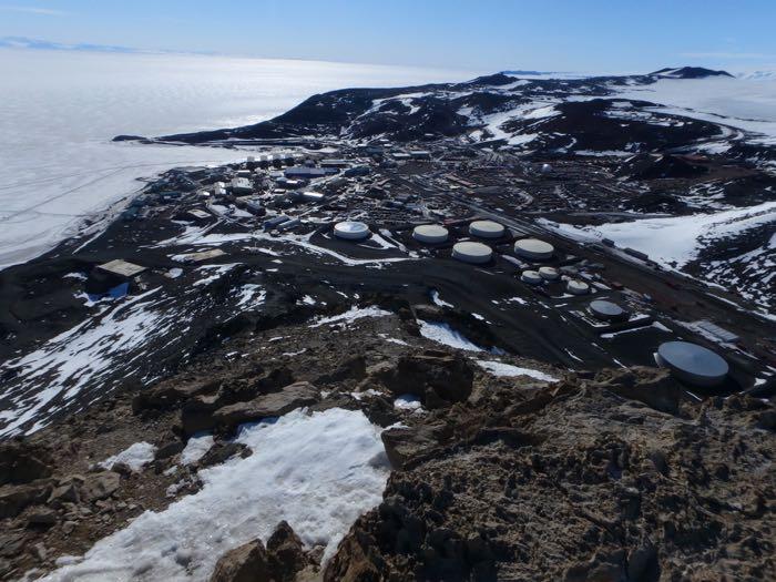 A view of McMurdo Station from Observation Hill