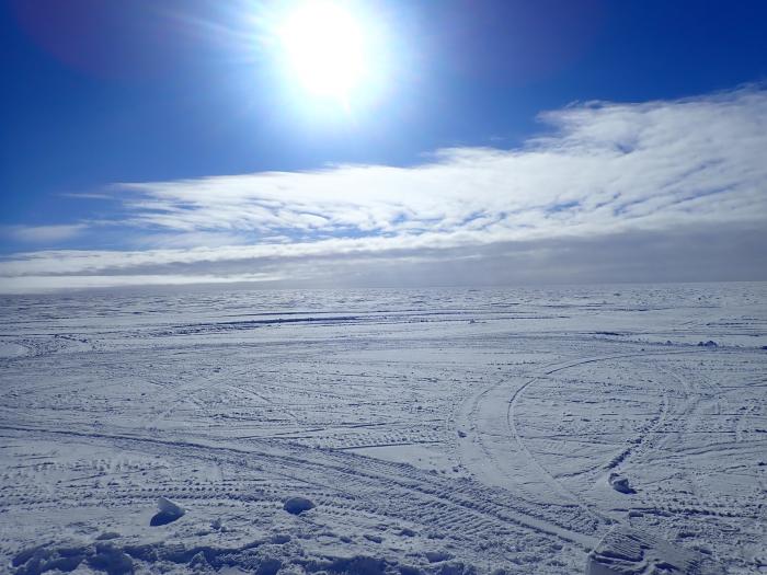 Un dia hermoso en el Polo Sur