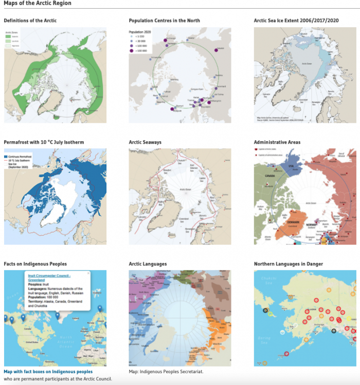 Maps of the Arctic Region