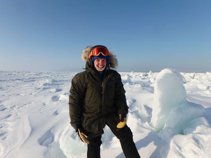 Sarah R. Johnson's first view of sea ice first hand