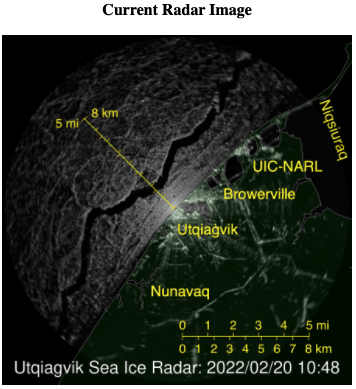 Utqiaġvik (Barrow) Sea Ice Radar on 02.20.2022