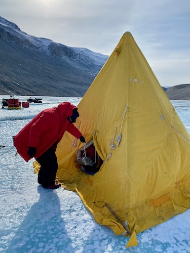 Scott tent on ice