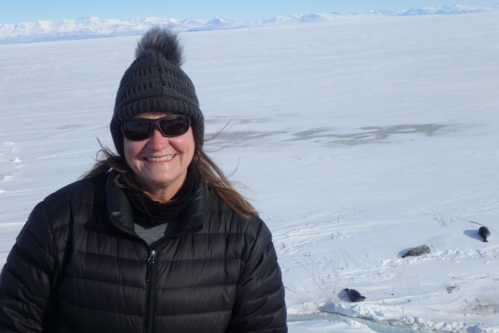 Denise Hardoy at McMurdo Station, Antarctica.