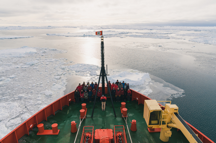 The science team on the NBP icebreaker