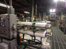 Tubes inside a desalination facility.