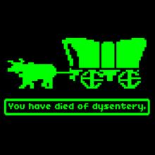 A memorable image from the video game Oregon Trail taken from https://scholasticadministrator.typepad.com