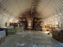 Inside of the food storage arch